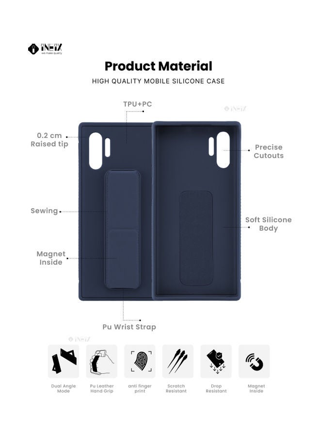 إينيكس غطاء حماية 3 في 1 مزود بمقبض مغناطيسي لهاتف سامسونج جالاكسي نوت 10+ أزرق - Image 2