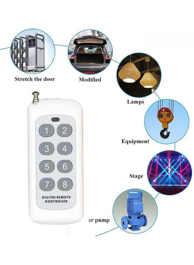 Long Range Distance High Power Wireless Remote Control Transmitter White - Image 5