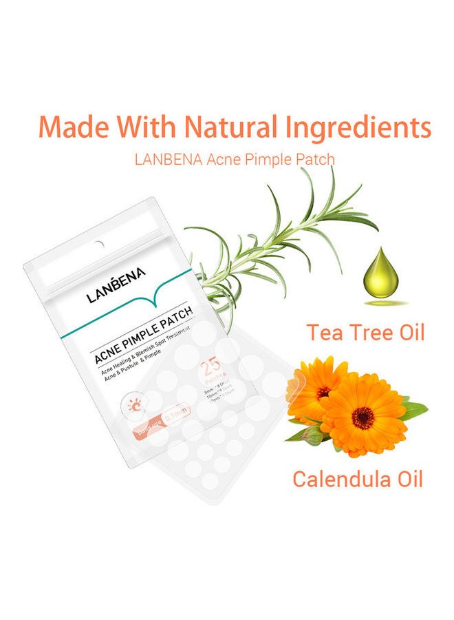 LANBENA Pack Of 25 Acne Pimple Patches White - Image 3