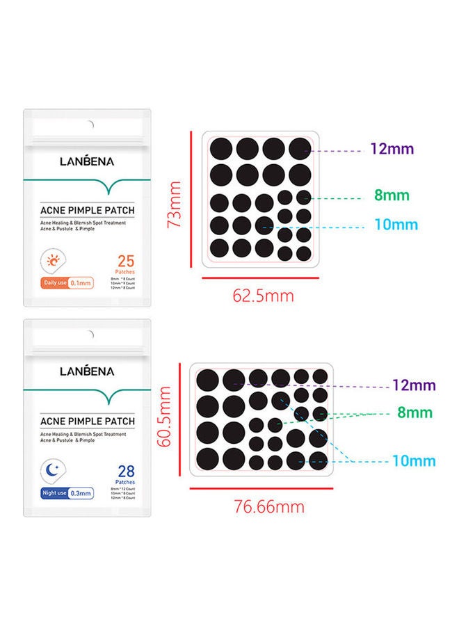 LANBENA 53-Piece Acne Pimple Patch Set White - Image 2