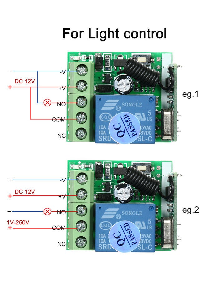 وحدة استقبال لاسلكي شامل، يعمل بجهاز تحكم عن بعد مع قفل إلكتروني لجهاز إرسال الترددات الراديوية ألوان متعددة - Image 4