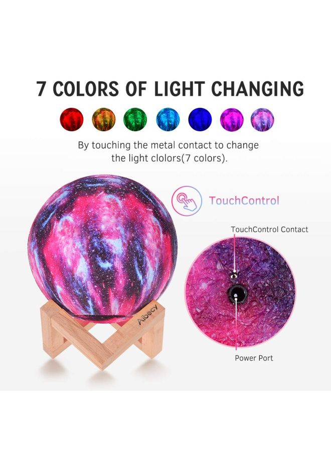 أيبيسي - مصباح LED بتصميم قمر من 16 لون متوهج مع تحكم عن بُعد وتحكم باللمس متعدد الألوان - Image 1