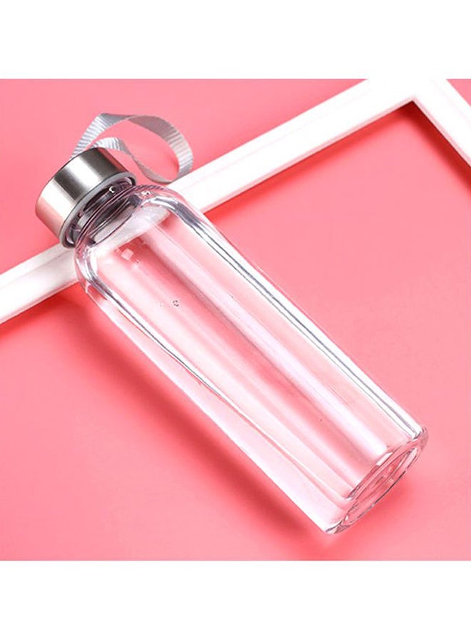 Beauenty New Outdoor Sports Portable Water Bottle Clear/Silver 22x4.1x6.5cm - Image 3