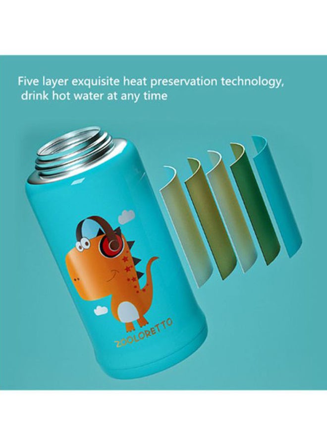 Beauenty Stainless Steel Student Bounce Cover Straw Cup Blue/Orange/White 21.5cm - Image 5