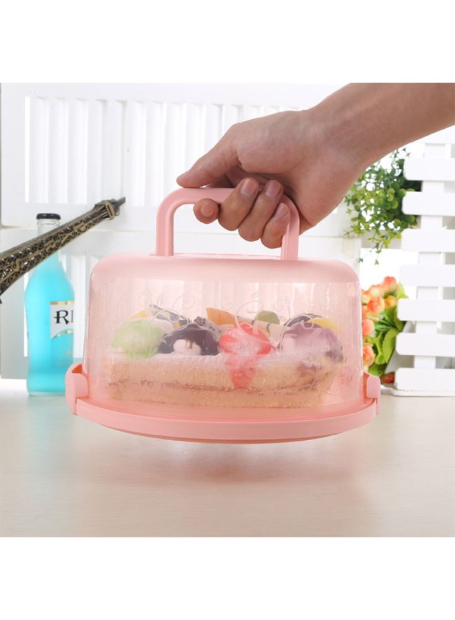 Beauenty Portable Simple Style Food Storage Box Pink 26x22x16.5cm - Image 5