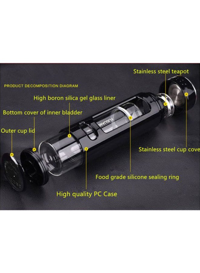 Beauenty Double Layer Water Cup With Cover Black - Image 4