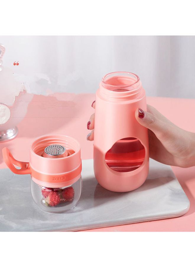 Beauenty Glass Tea Separation Teamaker Water Cup YPH6660 Pink/Red - Image 4