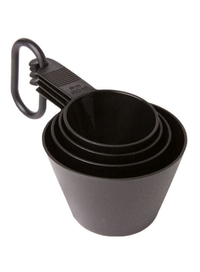 BERGNER - 4-Piece Foodies Measuring Cup Set Black 240 Ml, 120 Ml, 80 Ml, 60ml - Image 1