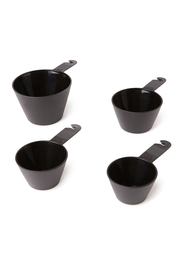 BERGNER - 4-Piece Foodies Measuring Cup Set Black 240 Ml, 120 Ml, 80 Ml, 60ml - Image 1