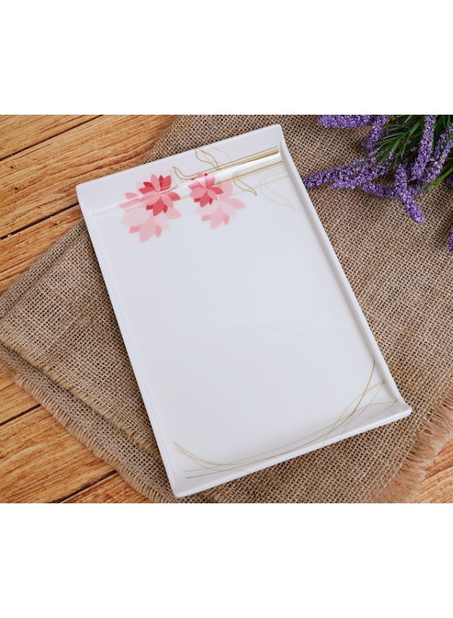 Royalford Tray White/Pink/Beige 22.9x1.3x16cm  - Image 3