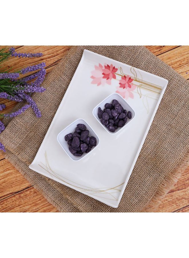 Royalford Tray White/Pink/Beige 22.9x1.3x16cm  - Image 4