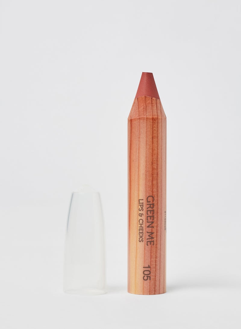 KIKO MILANO Green Me Lips & Cheek Pencil 105 Rustic Rosewood  - Image 3