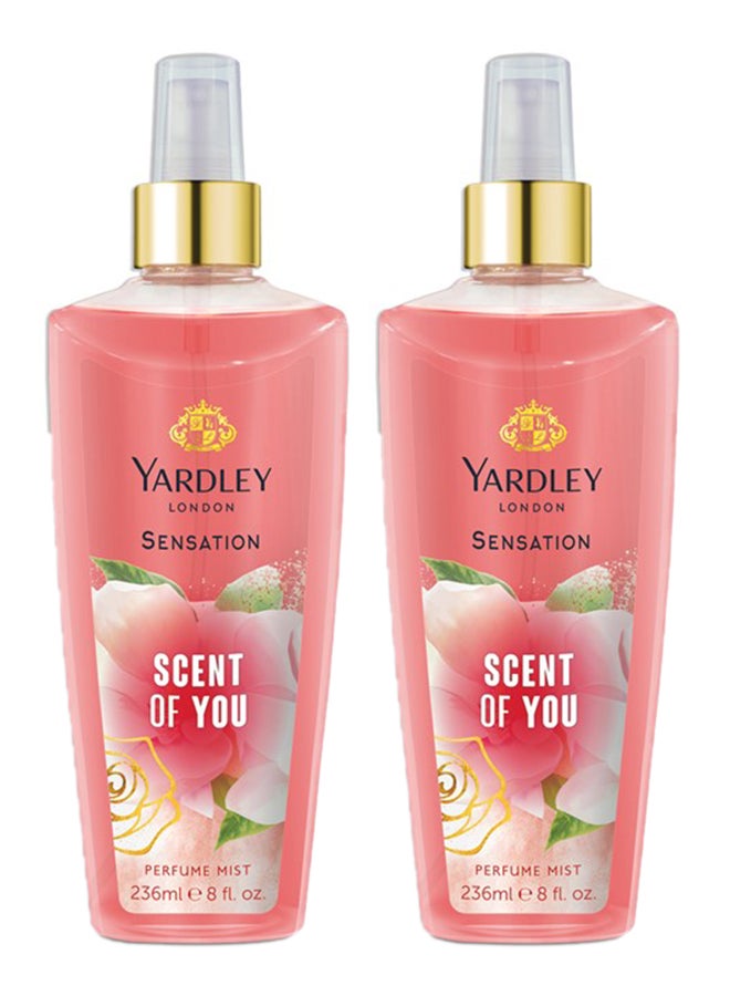 Yardley - Sensation Body Mist Fruity 236ml Pack Of 2 - Image 1