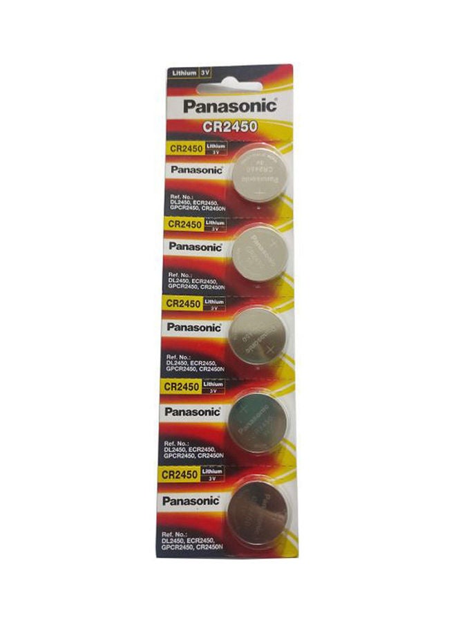 Panasonic Ampere Lithium Batteries - 5 Pieces Silver
