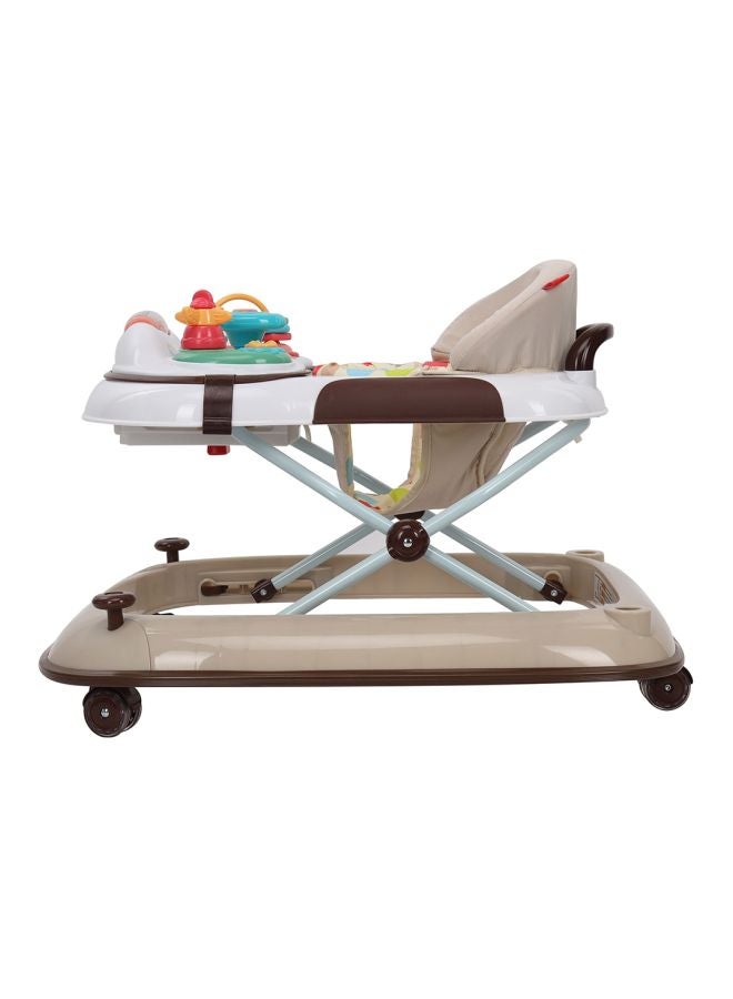 BABY PLUS Foldable Baby Walker With 3 Position Adjustable Height And Musical Toy Bar Suitable From 6 To 18 Months - Image 2