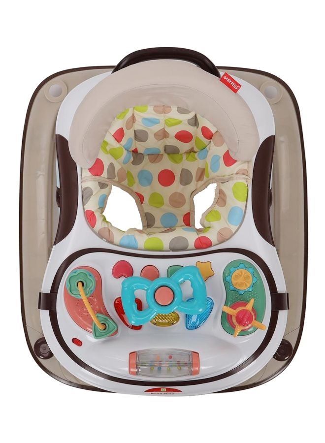 BABY PLUS Foldable Baby Walker With 3 Position Adjustable Height And Musical Toy Bar Suitable From 6 To 18 Months - Image 4