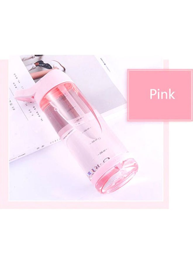 Beauenty Outdoor Water Bottle With Straw Pink 24x7cm - Image 2