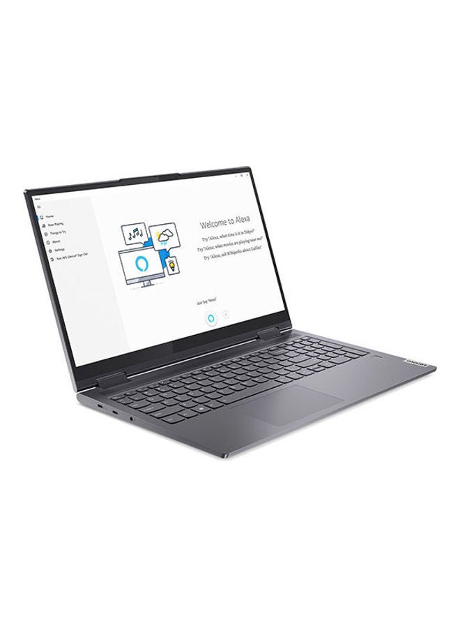 لابتوب يوجا 7 15ITL5 بشاشة مقاس 15.6 بوصة بدقة كاملة الوضوح ومعالج إنتل كور i5 1135G7 وذاكرة رام سعة 8 جيجابايت ومحرك أقراص SSD سعة 256 جيجابايت وبطاقة رسومات آيريس بلس الإنجليزية/العربية رمادي داكن