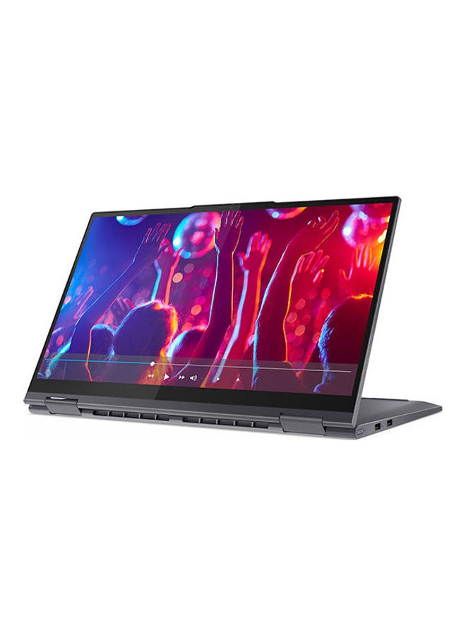لابتوب يوجا 7 15ITL5 بشاشة مقاس 15.6 بوصة بدقة كاملة الوضوح ومعالج إنتل كور i5 1135G7 وذاكرة رام سعة 8 جيجابايت ومحرك أقراص SSD سعة 256 جيجابايت وبطاقة رسومات آيريس بلس الإنجليزية/العربية رمادي داكن