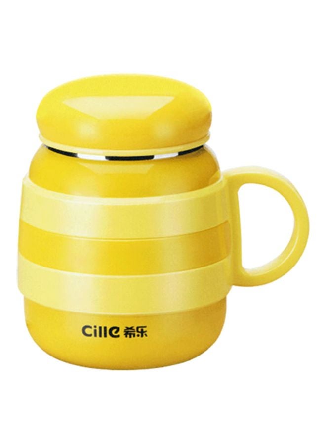 Beauenty Thermos Mini Water Cup Yellow/Black 12x8.5cm  - Image 1