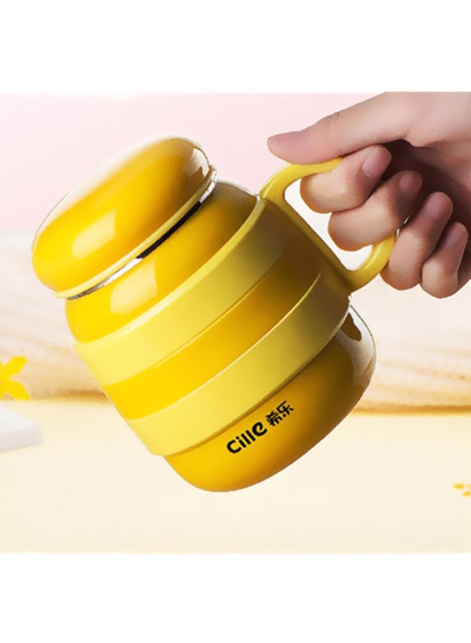 Beauenty Thermos Mini Water Cup Yellow/Black 12x8.5cm  - Image 2