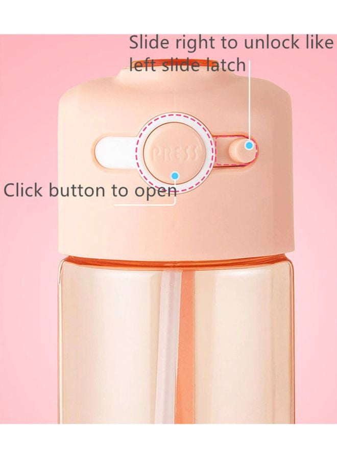 Beauenty Adult Plastic Bottle Clear/Orange 22x6.7cm - Image 4