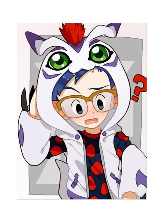 Anime Printed Mouse Pad Multicolour 