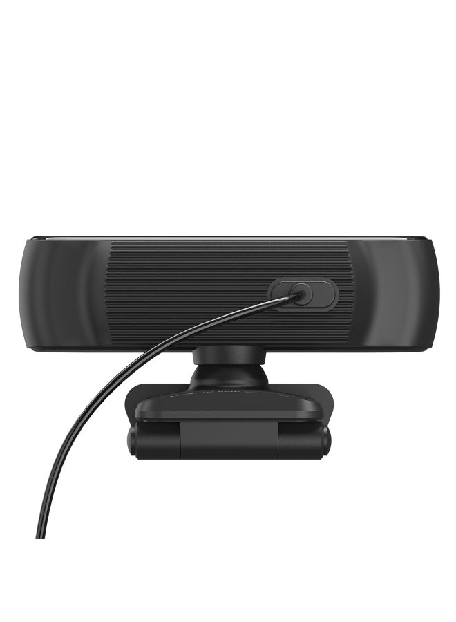 HXSJ USB Webcam with Dual Mics for Video Black  - Image 2