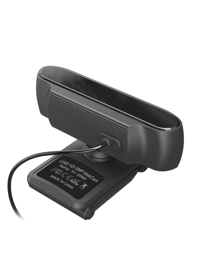 HXSJ USB Webcam with Dual Mics for Video Black  - Image 4