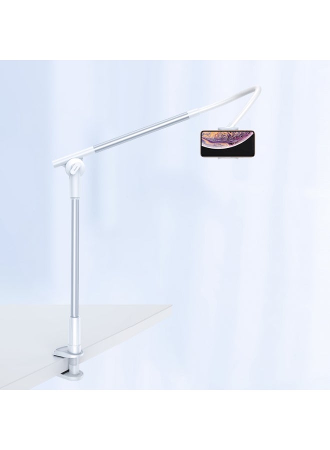 Baseus Universal 360-Degree Flexible Long Arm Lazy Cell Phone Holder Silver - Image 4