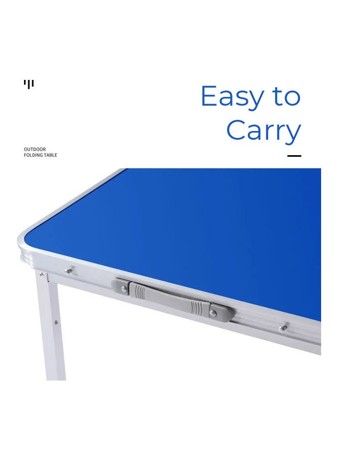 fashionhome - Adjustable Height Portable Table Light Blue - Image 1