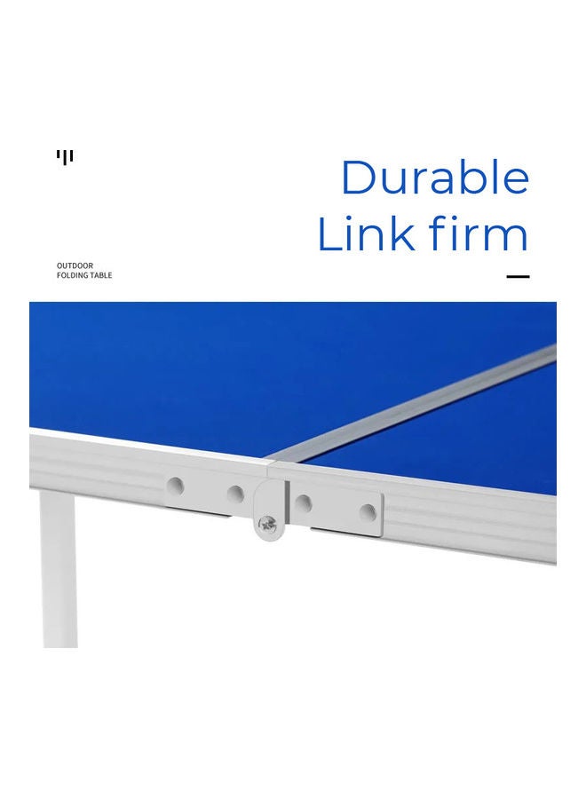 fashionhome - Adjustable Height Portable Table Light Blue - Image 1