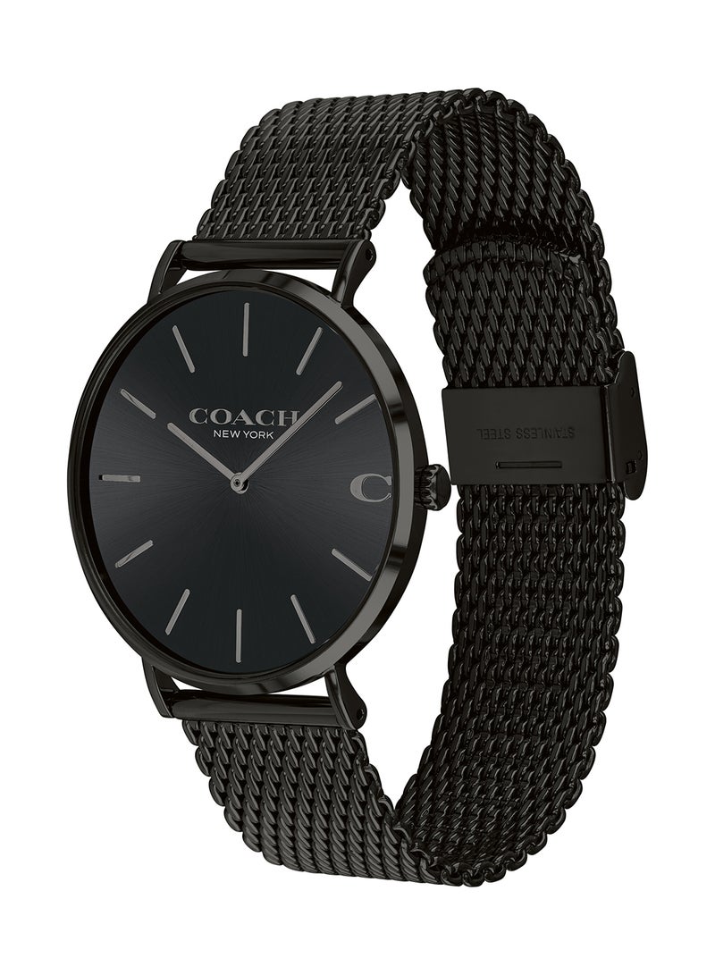 COACH Men's Charles Black Dial Watch - 14602148 - Image 2