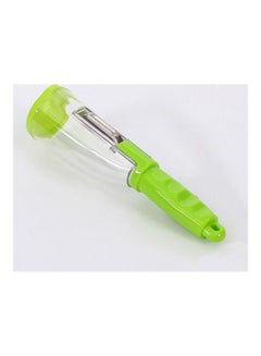 Generic Fruit and Vegetable Peeler with Container Green/Transparent  - Image 1