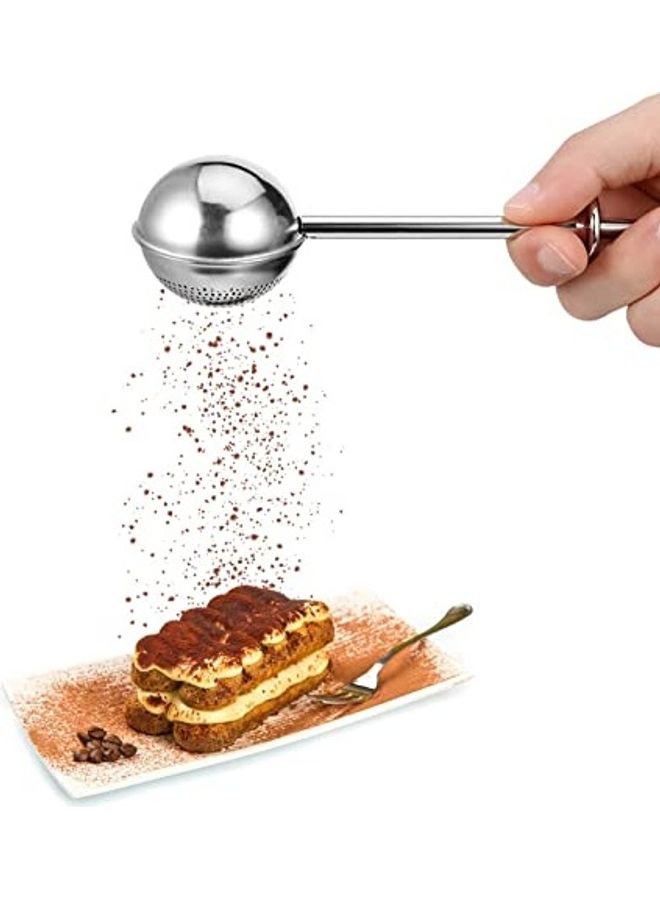 Stainless Steel Dusting Wand for Sugar Silver