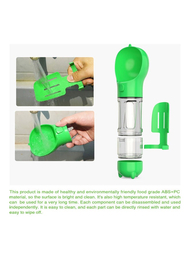 Pet Travel Leak Proof Water Cup Green/Clear 27 x 10 x 10cm - Image 3