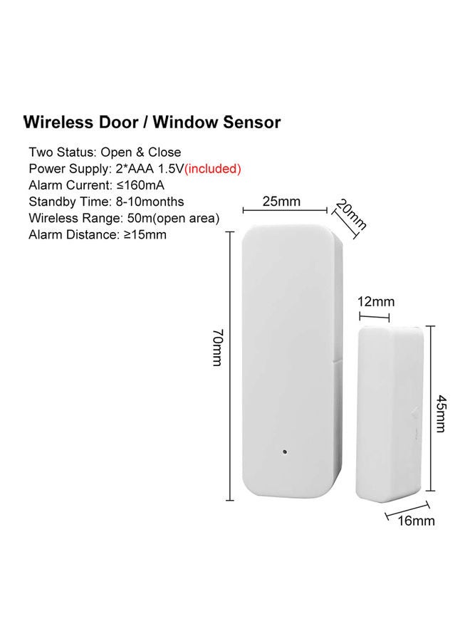 Generic - WiFi Magnetic Switch Wireless Door Sensor White - Image 1