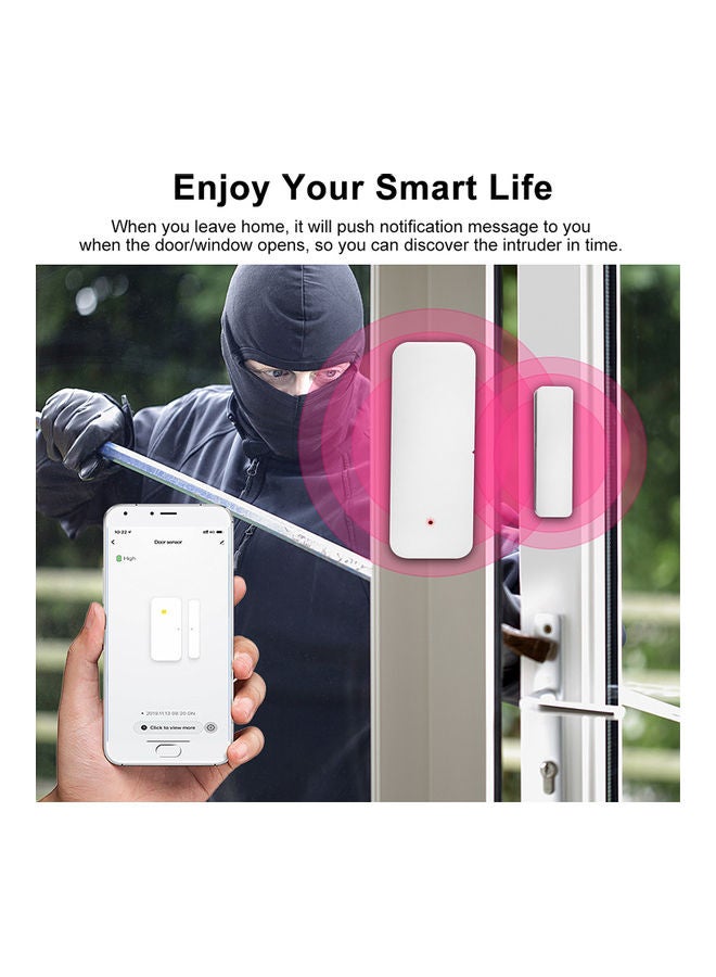 Generic - WiFi Magnetic Switch Wireless Door Sensor White - Image 1