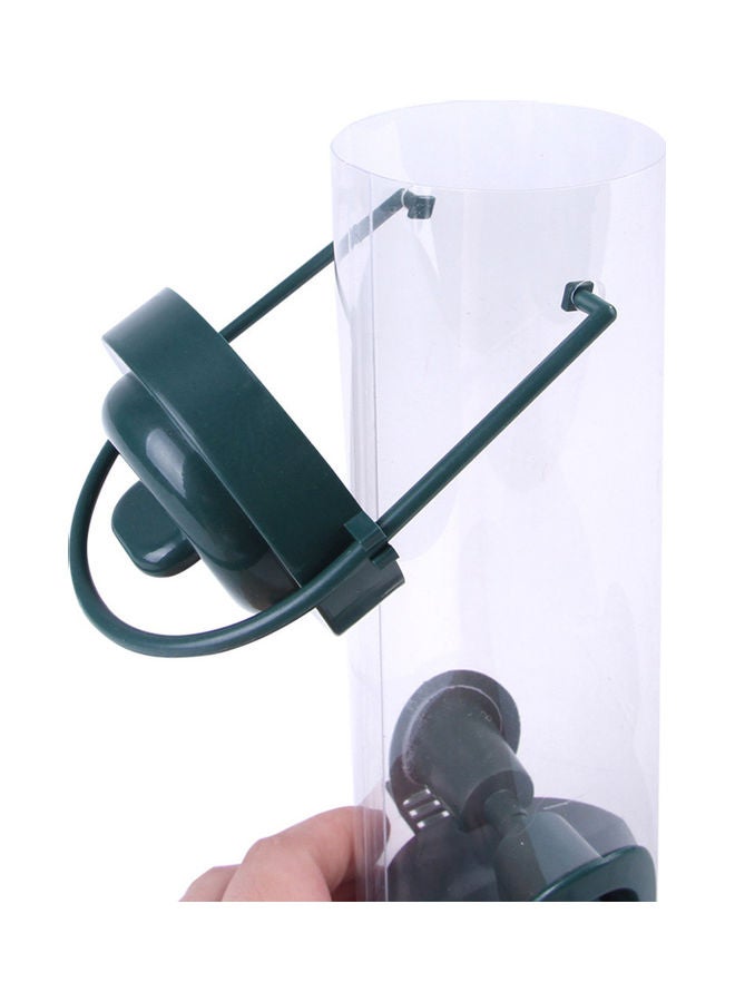 وعاء تغذية الطيور للتعليق شفاف/رمادي 24 x 8 x 14سم - Image 3