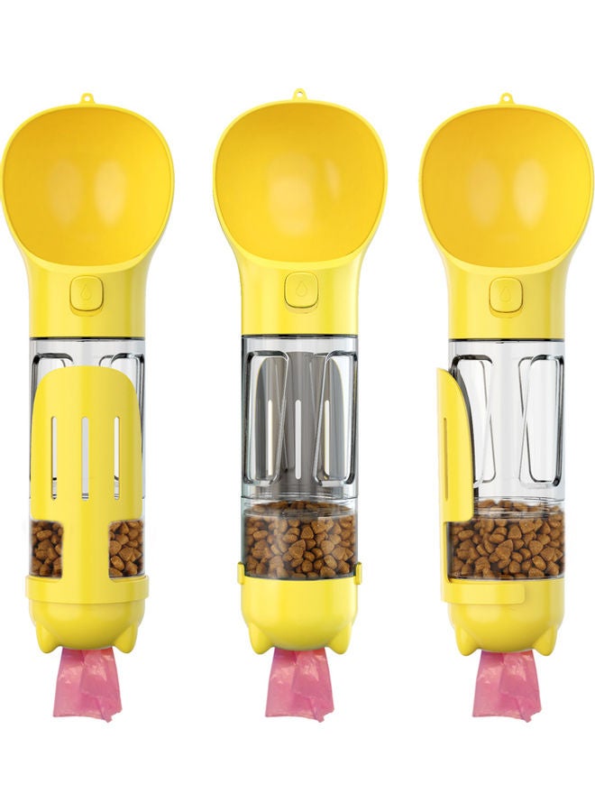 Pet Travel Leak Proof Water Cup Yellow/Clear 27 x 10 x 10cm - Image 5