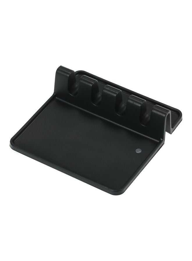 حامل للملاعق من السيليكون أسود - Image 4