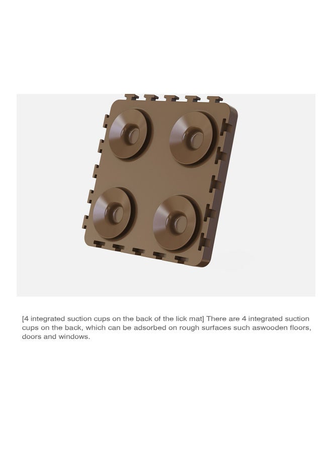 4-Piece Lick Mat for Pet Multicolour 15 x 8 x 15cm - Image 2