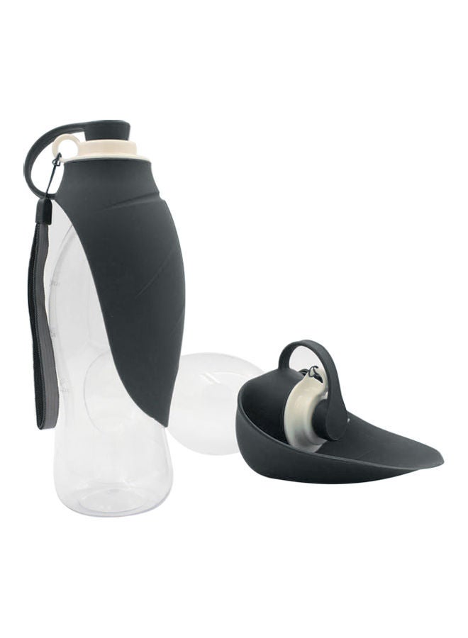 Portable Pets Water Dispenser Bottle Black/Clear 23 x 8 x 8cm - Image 2