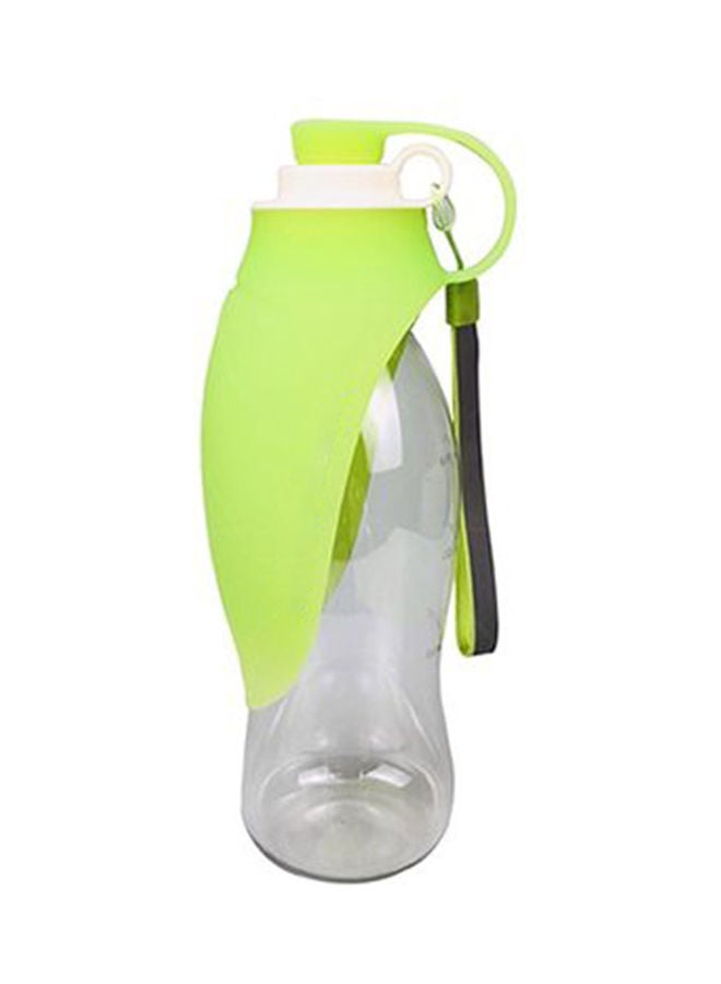 Portable Dog Water Dispenser Green/Clear 23 x 8 x 8cm
