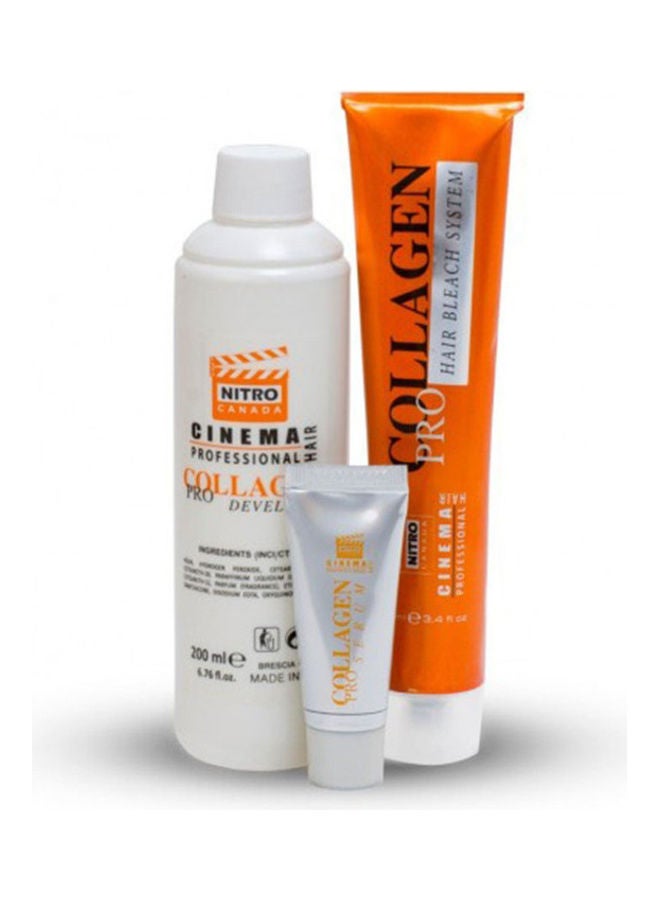 NITRO CANADA - Cinema Professional Collagen Pro Hair bleach system 0.00 Lightner Multicolour 310ml - Image 1