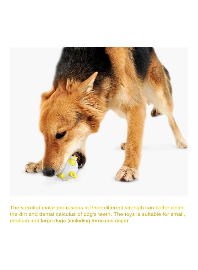 لعبة عصا مولار كروية الشكل للكلاب أصفر/ابيض - Image 5