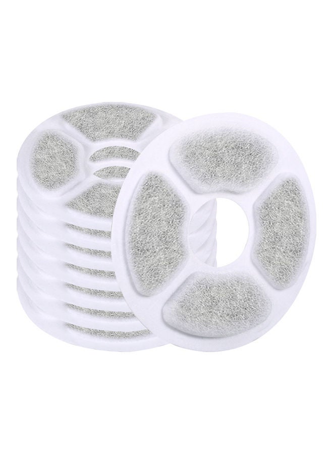 8-Piece Cat Water Fountain Filters Multicolour 13 x 8 x 13cm