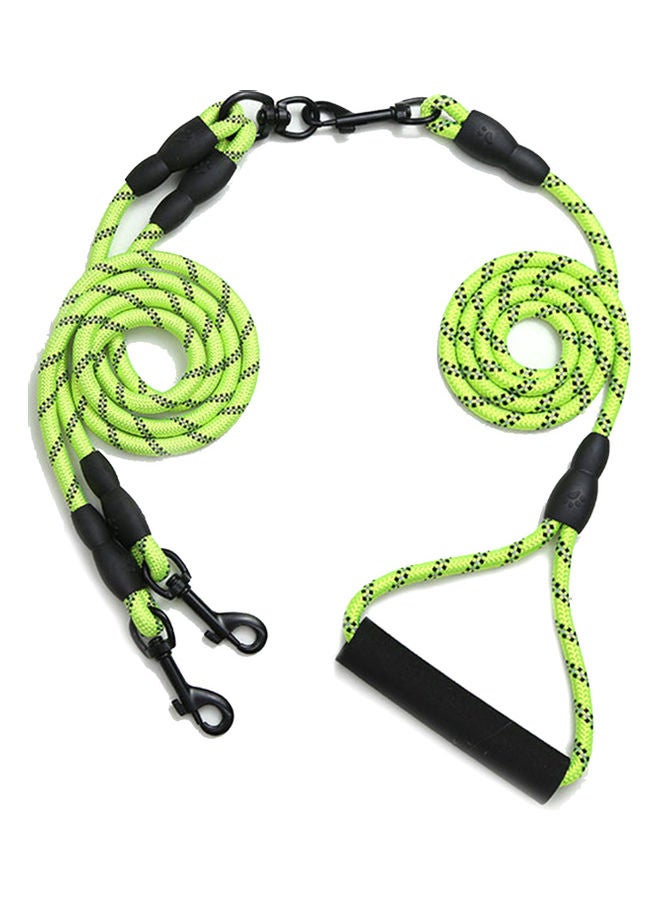 Training Leash for 2 Dogs Green/Black
