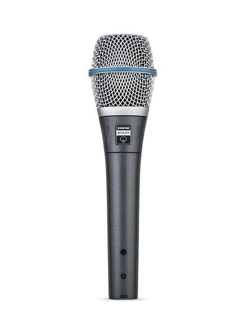 Supercardioid Single-Element Vocal Condenser Microphone for Studio Recording and Live Performances with A25D Mic Clip and Storage Bag BETA 87A black