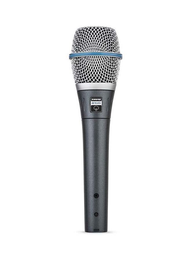 Shure - Supercardioid Single-Element Vocal Condenser Microphone for Studio Recording and Live Performances with A25D Mic Clip and Storage Bag BETA 87A black - Image 1